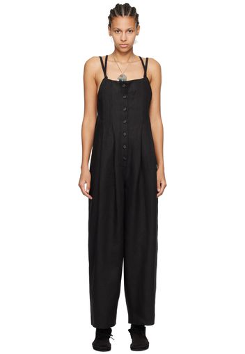 Bode Black Gardner Jumpsuit