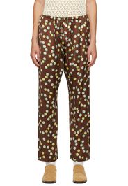 Bode Brown Bubble Dot Trousers