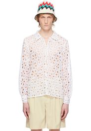 Bode White Primrose Shirt