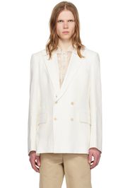 Bode White Double-Breasted Blazer