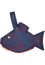 Bode Navy Fish Coin Pouch