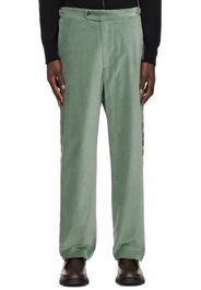 Bode Green Oberon Floral Trousers