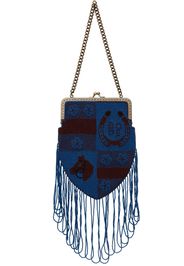 Bode Blue & Burgundy Capri Bag