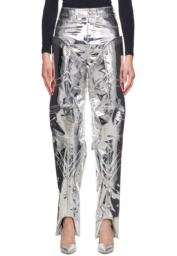 BONBOM Silver Layered Trousers