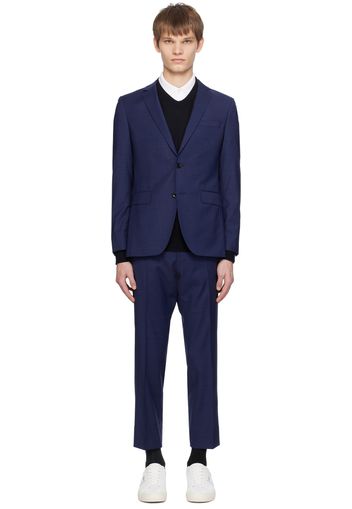 BOSS Navy Notched Lapel Suit