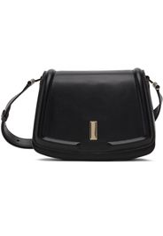 BOSS Black Leather Saddle Bag