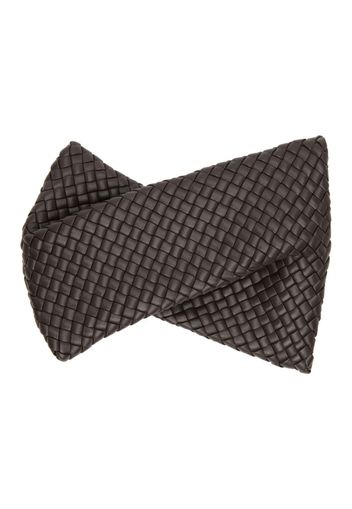 Bottega Veneta Brown Intrecciato Bow Tie Clutch