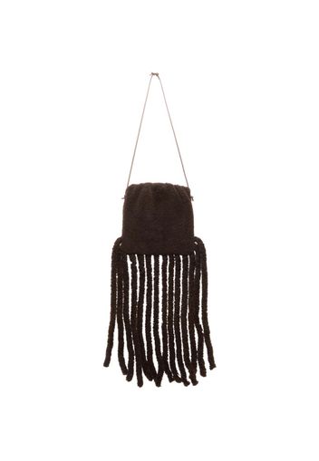 Bottega Veneta Brown Shearling The Fringe Bag