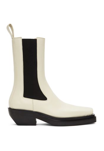 Bottega Veneta Off-White The Lean Chelsea Boots