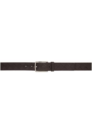 Bottega Veneta Brown Intrecciato Belt