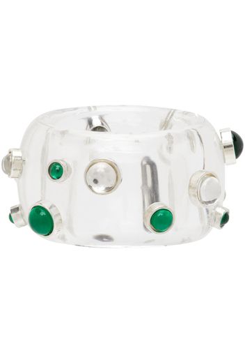 Bottega Veneta Transparent Resin Dot Ring