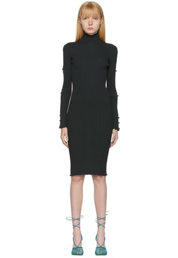 Bottega Veneta Black Rib Knit Dancer Dress