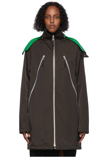 Bottega Veneta Brown Nylon Parka