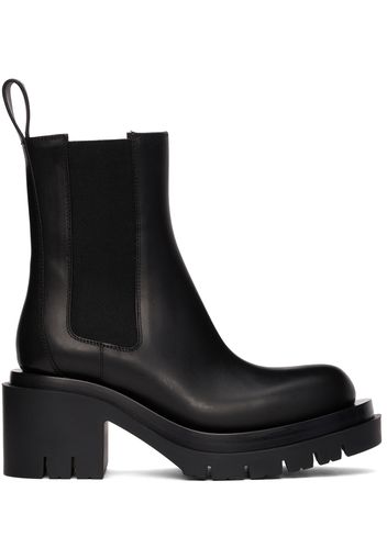 Bottega Veneta Black Lug Heeled Boots