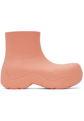 Bottega Veneta Pink Puddle Ankle Boots