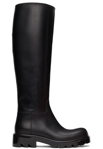 Bottega Veneta Black Strut Tall Boots