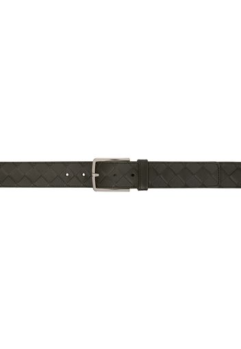 Bottega Veneta Black Intrecciato Belt