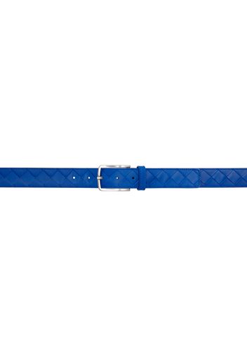 Bottega Veneta Blue Intrecciato Belt