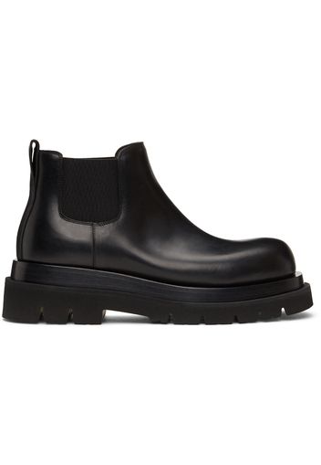 Bottega Veneta Black Low Lug Chelsea Boots