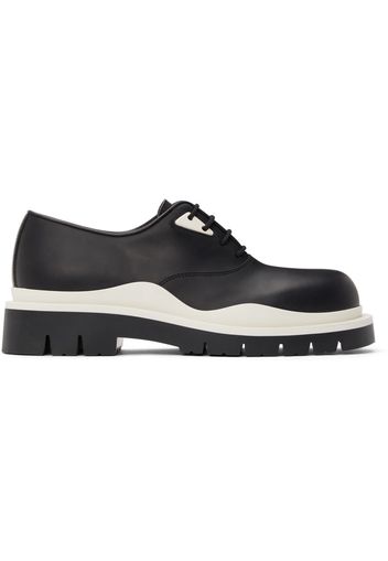 Bottega Veneta Black & White Tire Derbys