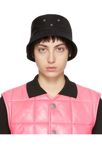 Bottega Veneta Black Intreccio Jacquard Bucket Hat