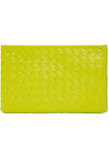 Bottega Veneta Green Medium Flat Pouch