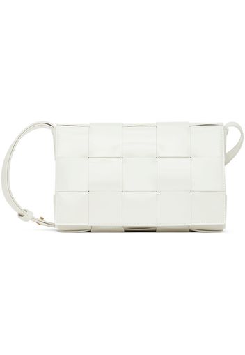 Bottega Veneta White Small Cassette Bag