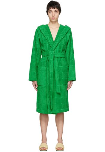 Bottega Veneta Green Intreccio Bath Robe