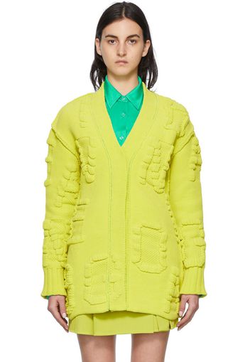 Bottega Veneta Yellow Nylon Cardigan