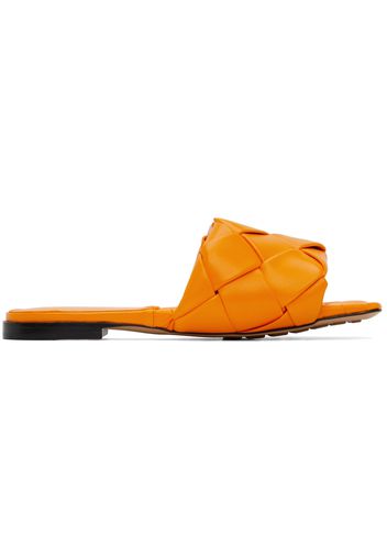 Bottega Veneta Orange Lido Sandals