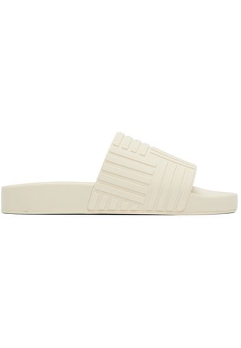 Bottega Veneta Off-White Rubber Slides