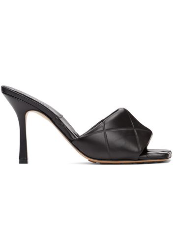 Bottega Veneta Black ‘The Rubber Lido’ Heeled Sandals