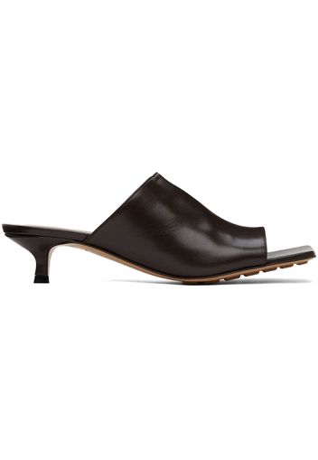 Bottega Veneta Brown Stretch Mule Sandals