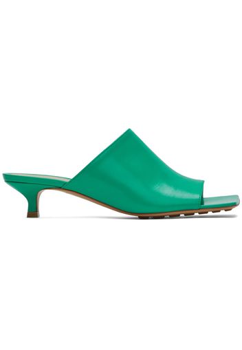 Bottega Veneta Green Stretch Mules