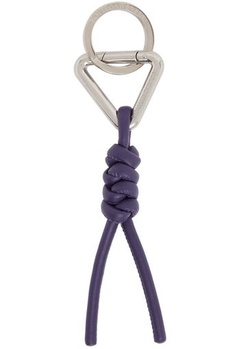 Bottega Veneta Purple Lambskin Keychain