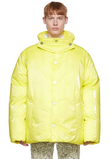 Bottega Veneta Yellow Nylon Puffer Jacket