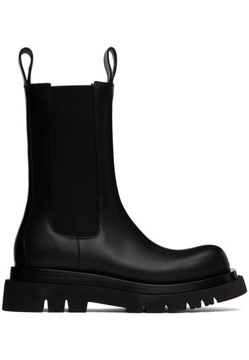 Bottega Veneta Black Lug Chelsea Boots