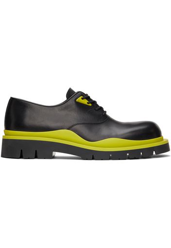 Bottega Veneta Black & Green Tire Derbys