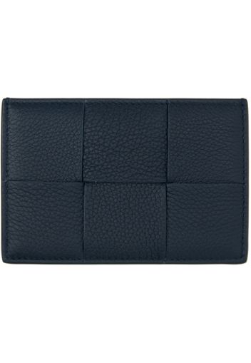 Bottega Veneta Navy Credit Card Holder