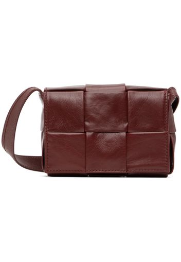 Bottega Veneta Burgundy Mini Paper Cassette Shoulder Bag