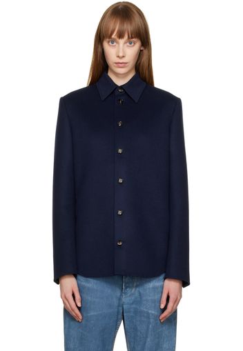 Bottega Veneta Navy Buttoned Jacket