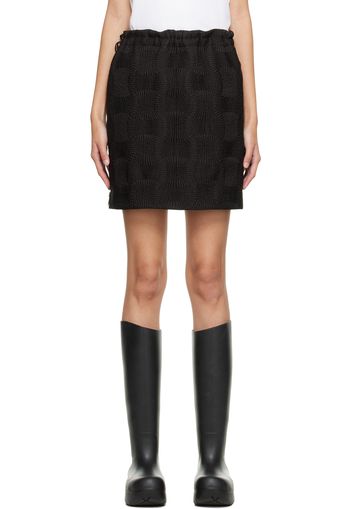 Bottega Veneta Black Quilted Miniskirt