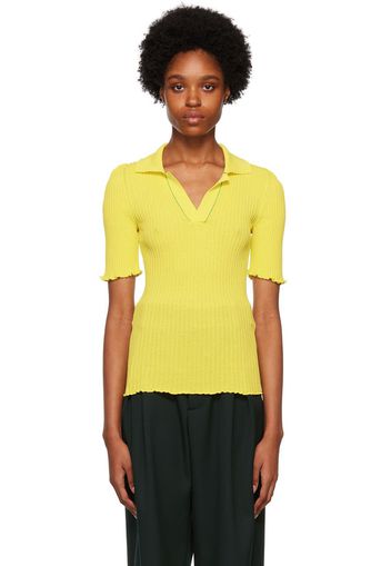 Bottega Veneta Yellow Cotton Polo