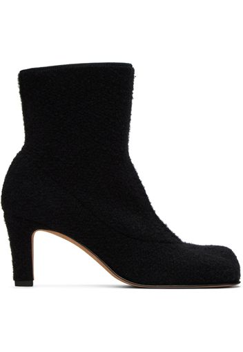 Bottega Veneta Black Wool Bouclé Boots