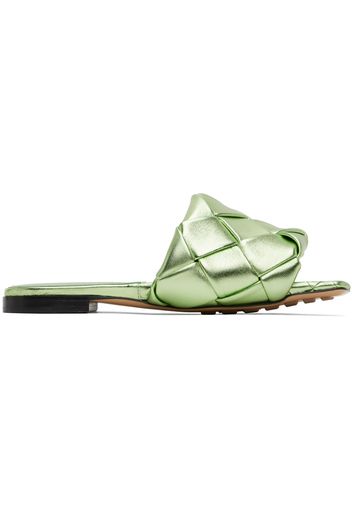 Bottega Veneta Green Lido Sandals