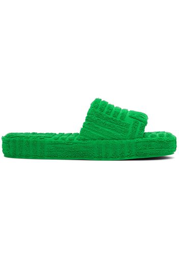 Bottega Veneta Green Resort Sponge Sandals