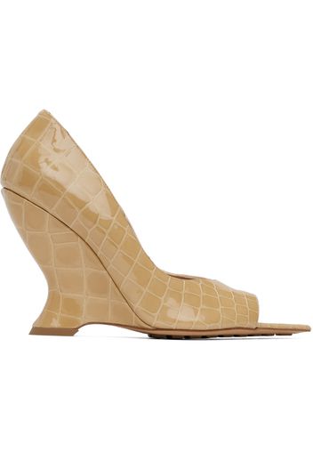 Bottega Veneta Beige Punta Heeled Sandals