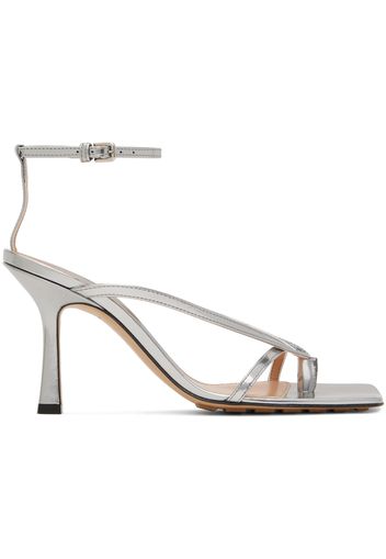 Bottega Veneta Silver Stretch Strap Sandal