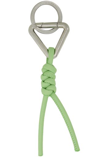 Bottega Veneta Green Braided Keychain