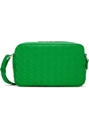 Bottega Veneta Green Classic Intrecciato Messenger Bag